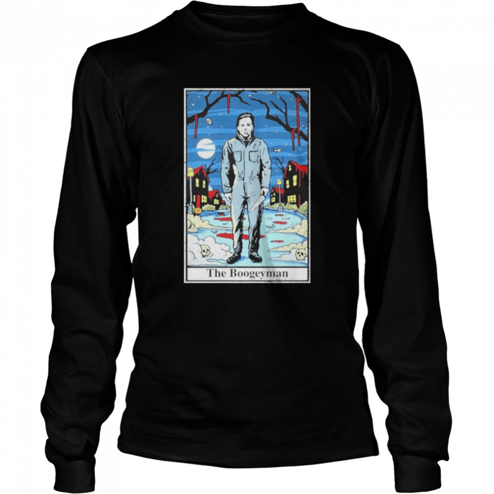 Halloween Michael Myers The Boogeyman Tarot  Long Sleeved T-shirt
