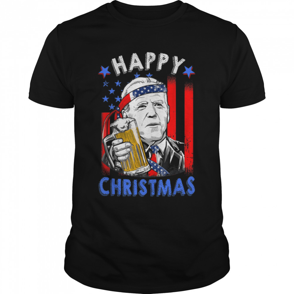 Happy 4th Of Christmas Funny Joe Biden Confused 4th Of July T- B0B183XX1W Classic Men's T-shirt
