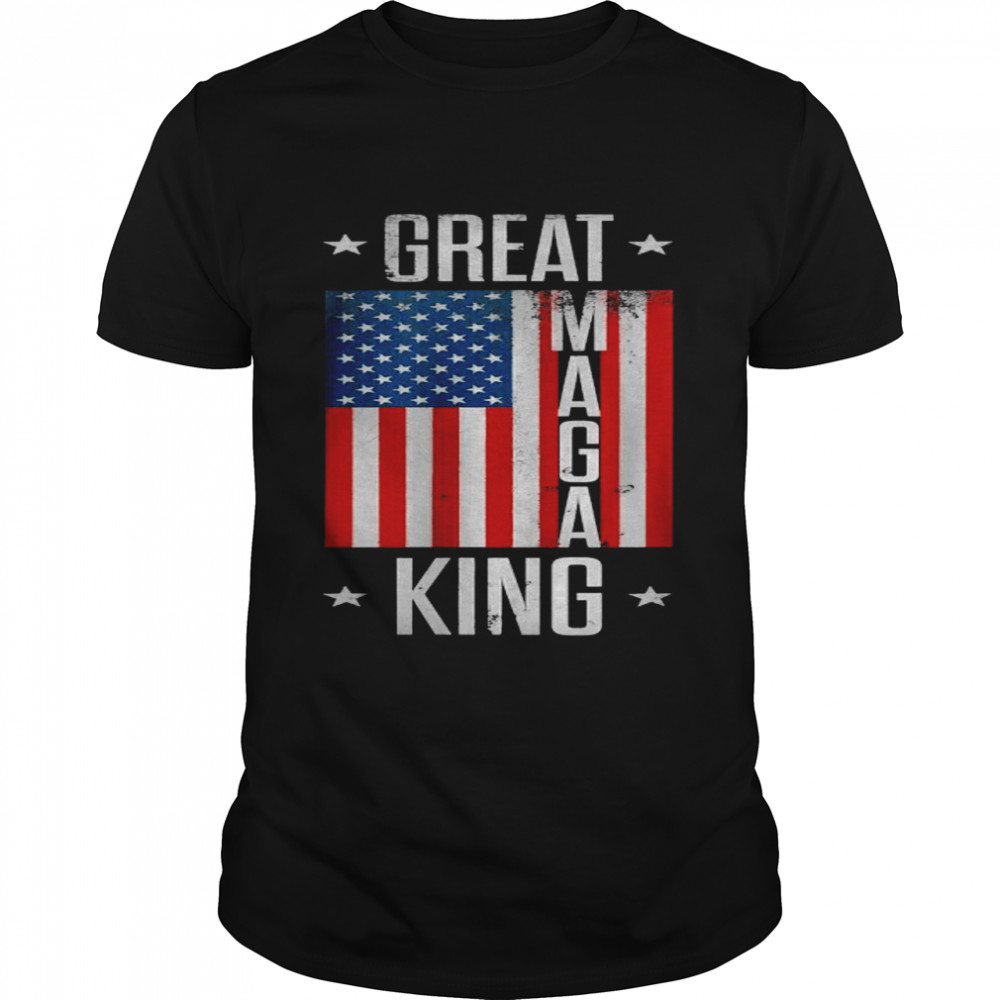 Great Maga King Ultra Maga American flag T-Shirt