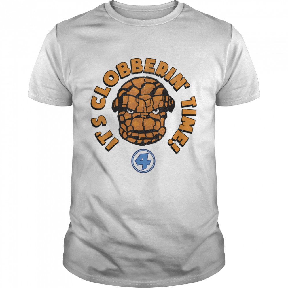 Marvel Fantastic Four The Thing Clobberin’ Time Big Face T-Shirt