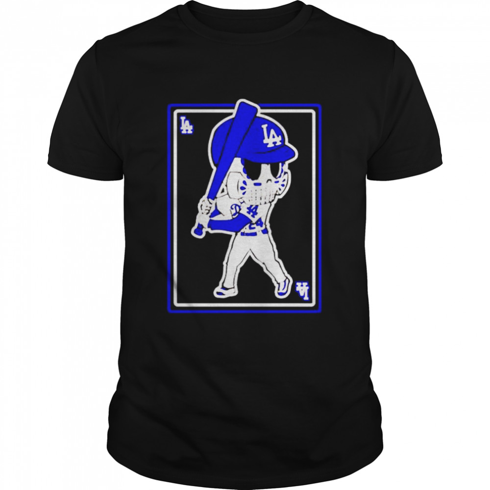 skeleton player Los Angeles Dodgers tarot shirt Classic Men's T-shirt