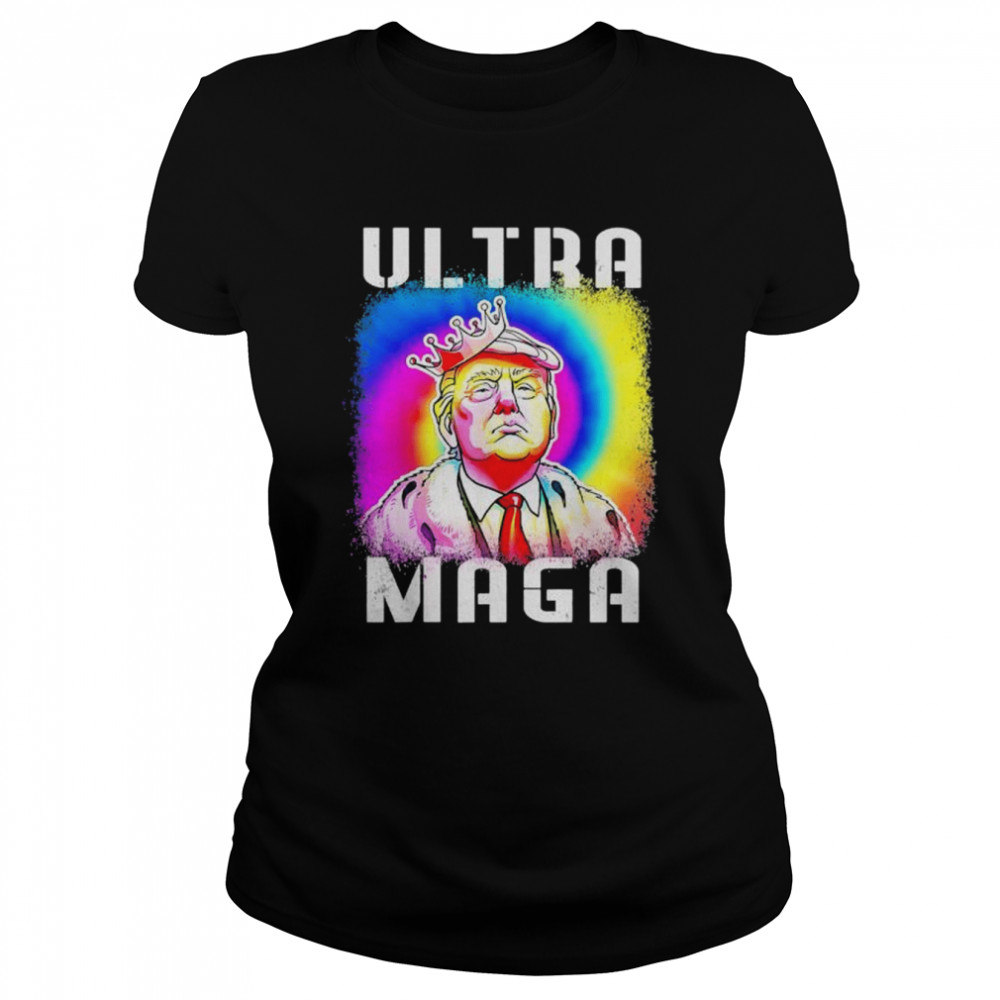 Ultra maga Trump tie dye shirt Classic Women's T-shirt