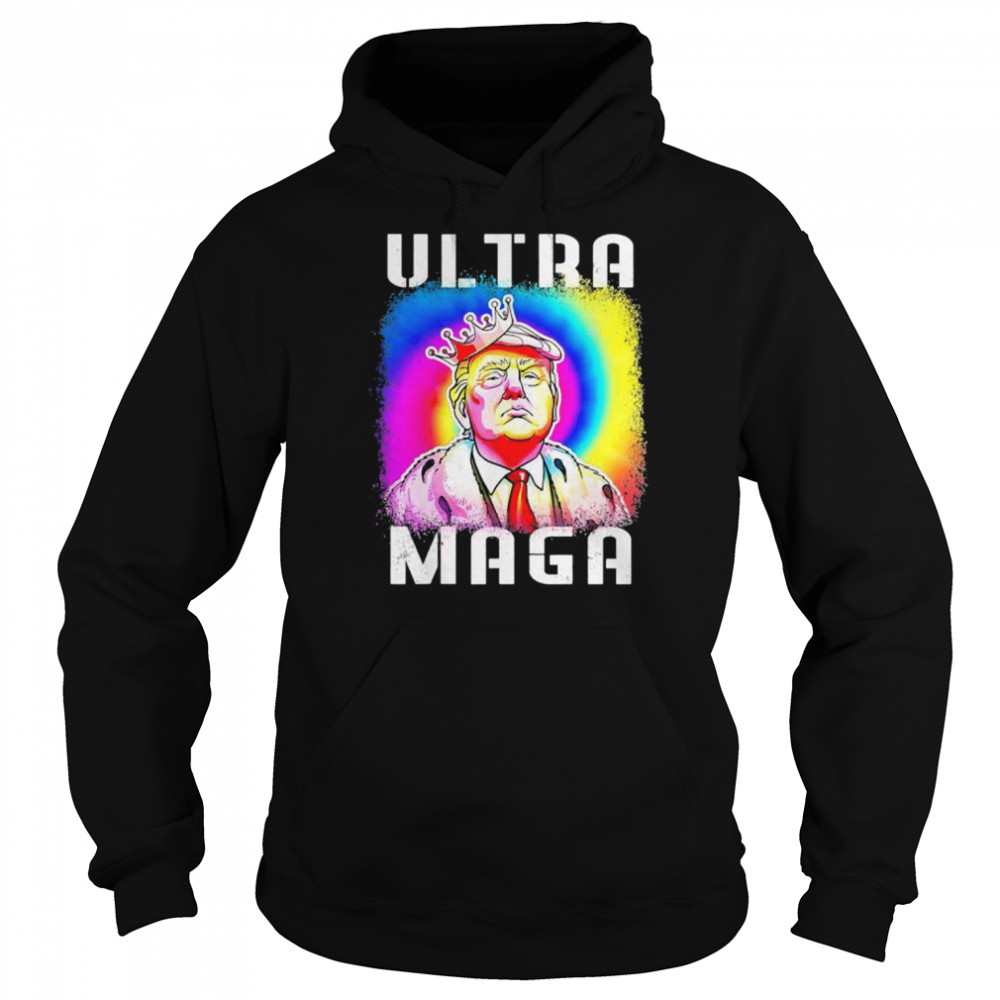 Ultra maga Trump tie dye shirt Unisex Hoodie