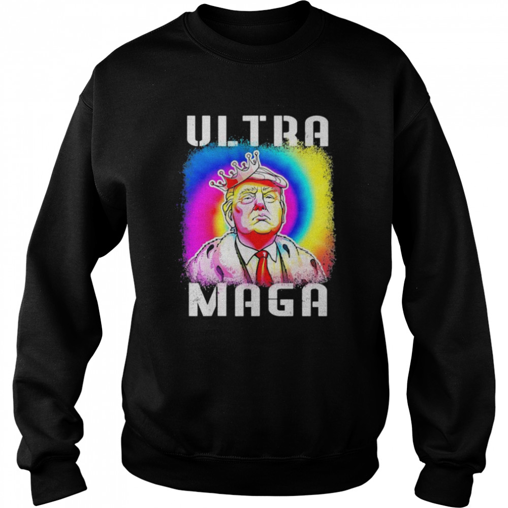 Ultra maga Trump tie dye shirt Unisex Sweatshirt