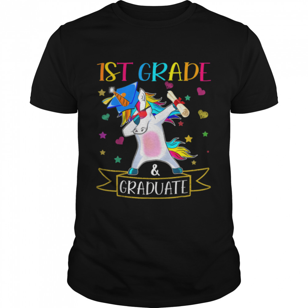1st Grade Graduation Magical Unicorn for Girls Graduate T-Shirt B0B1BC3LVZ