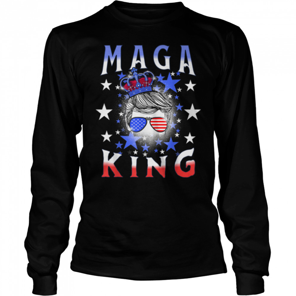 Anti Joe Biden Ultra Maga The Return Of The Great Maga King T- B0B1F4DL8R Long Sleeved T-shirt