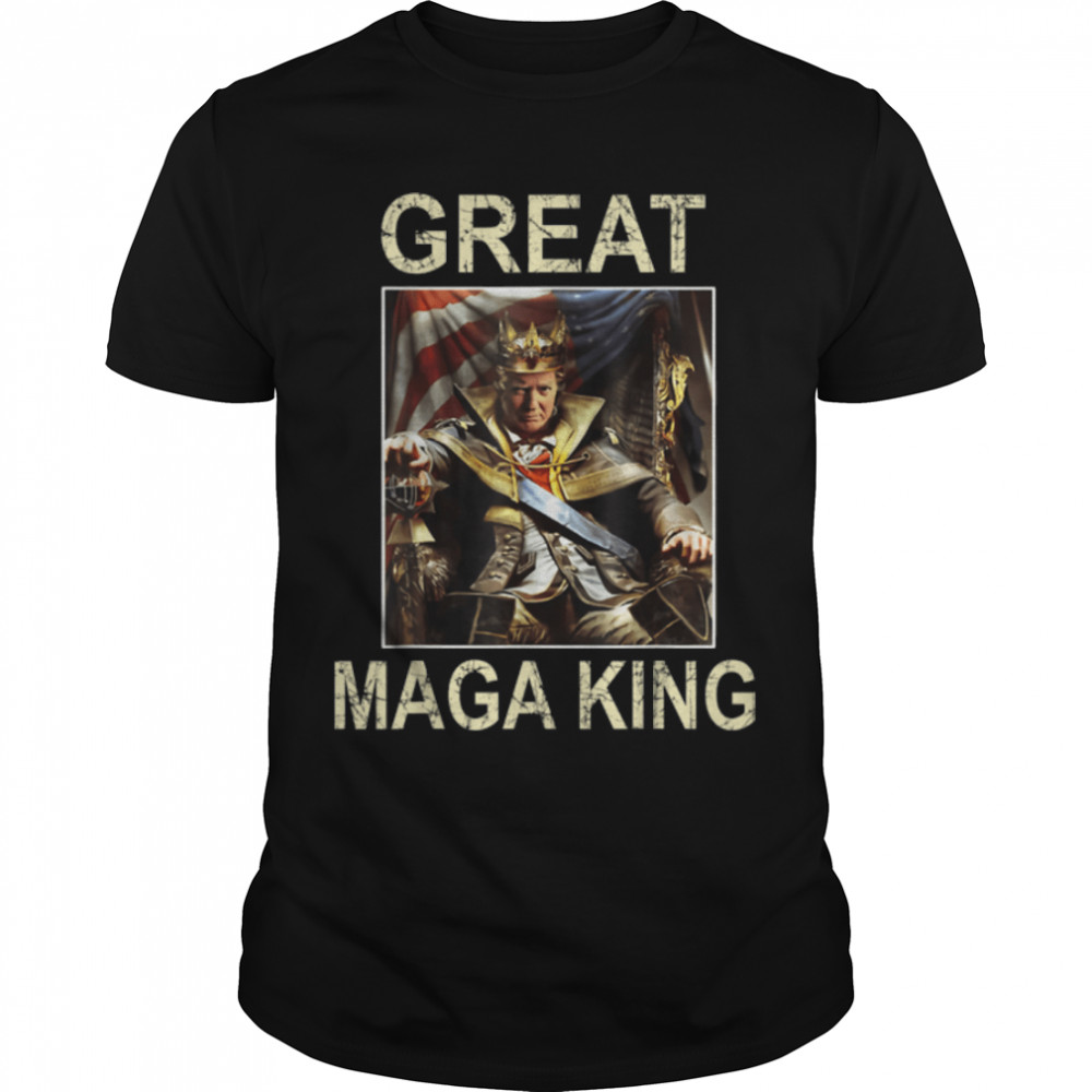 Anti Joe Biden Ultra Maga The Return Of The Great Maga King T- B0B1F5PKVP Classic Men's T-shirt