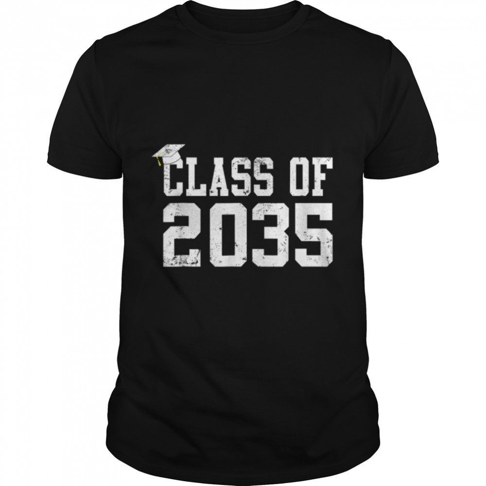 Class Of 2035 Grow With Me Graduation First Day Of School T-Shirt B0B1BCGFSZ