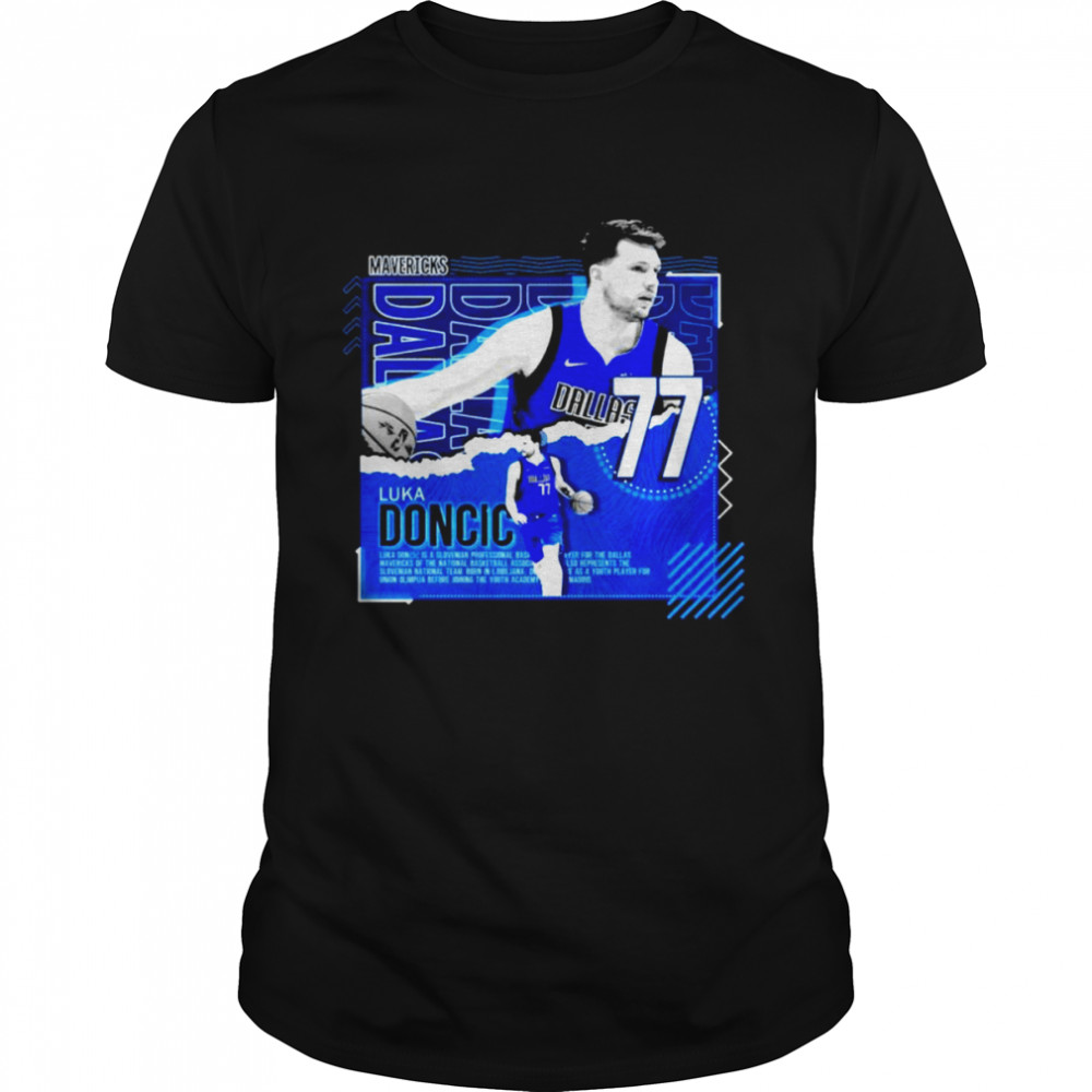 Luka Doncic Basketball Paper Poster Mavericks  Classic Men's T-shirt