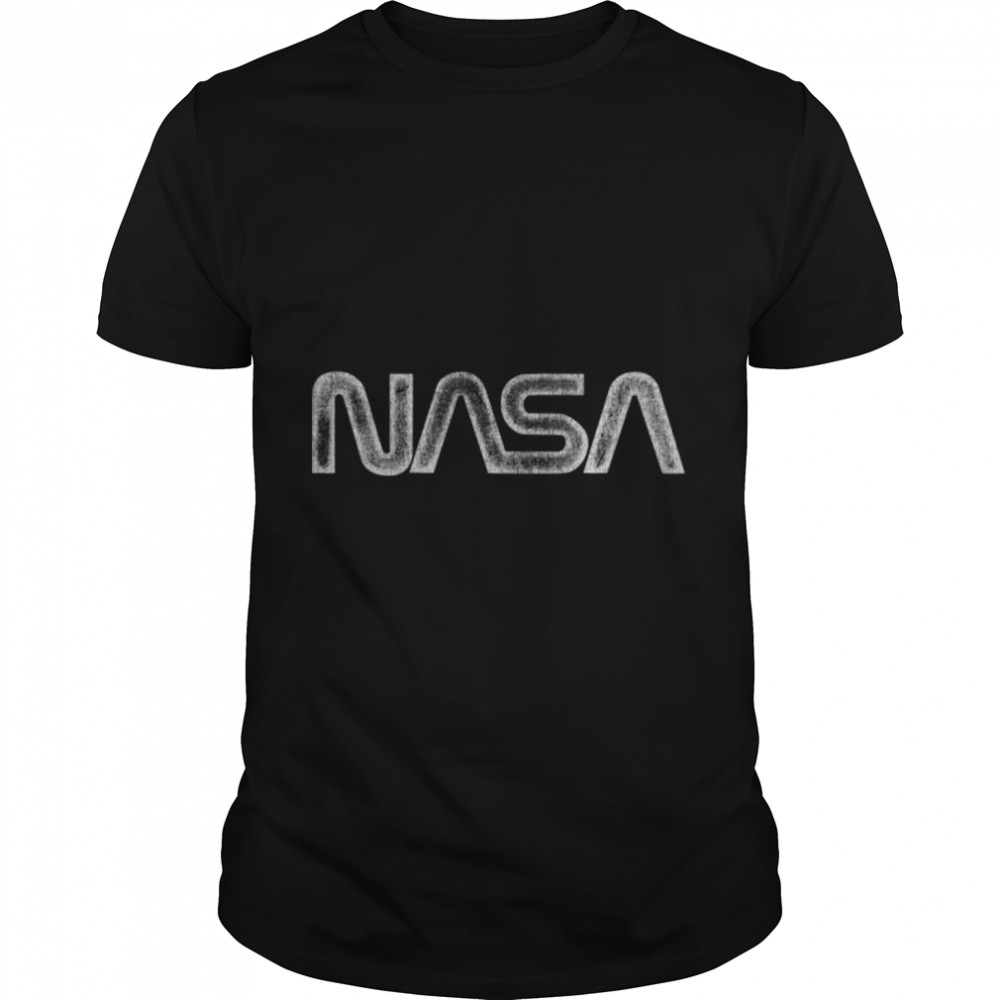 NASA Vintage Distressed NASA Worm Logo T-Shirt B07PFMLTHW