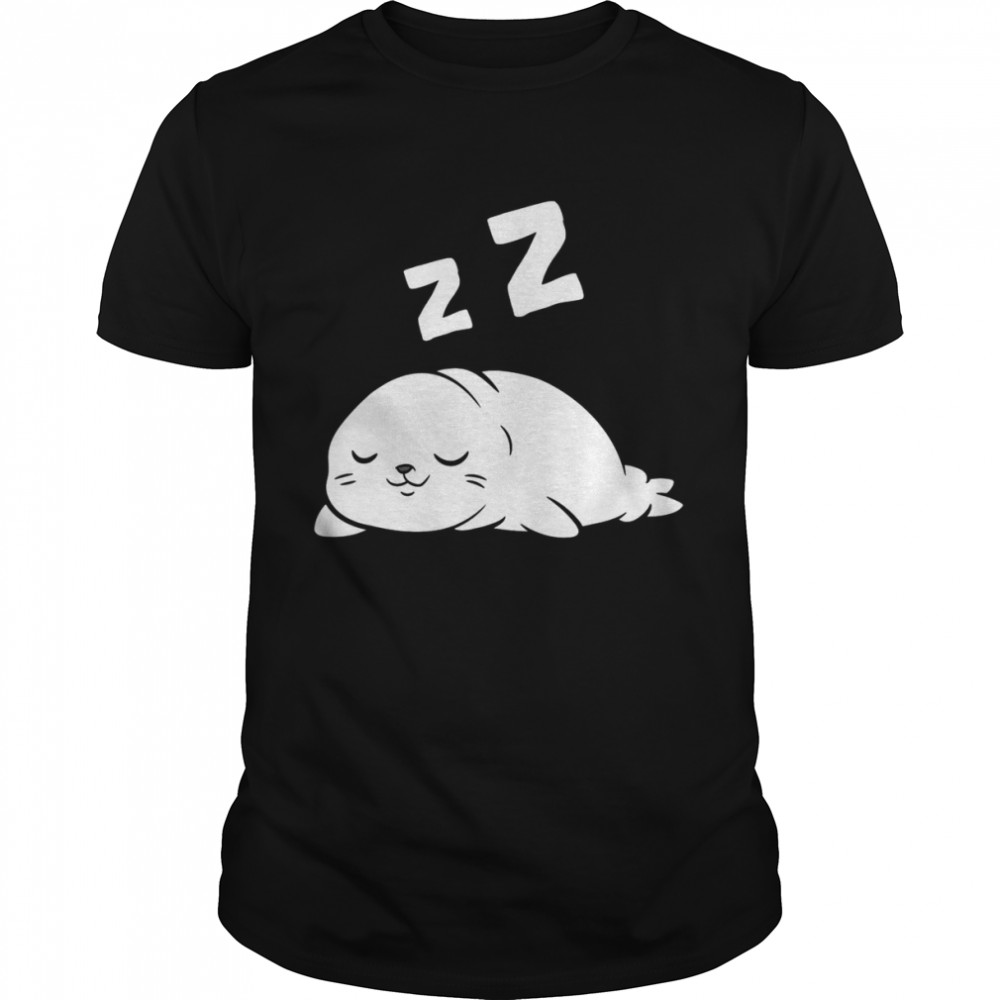 Seal Lazy Seals Pajamas Sleeping Seal  Classic Men's T-shirt