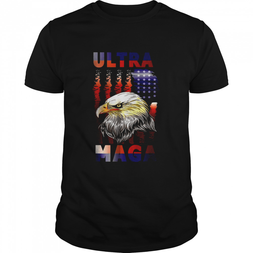 Ultra Mega Eagle with the flag T-Shirt