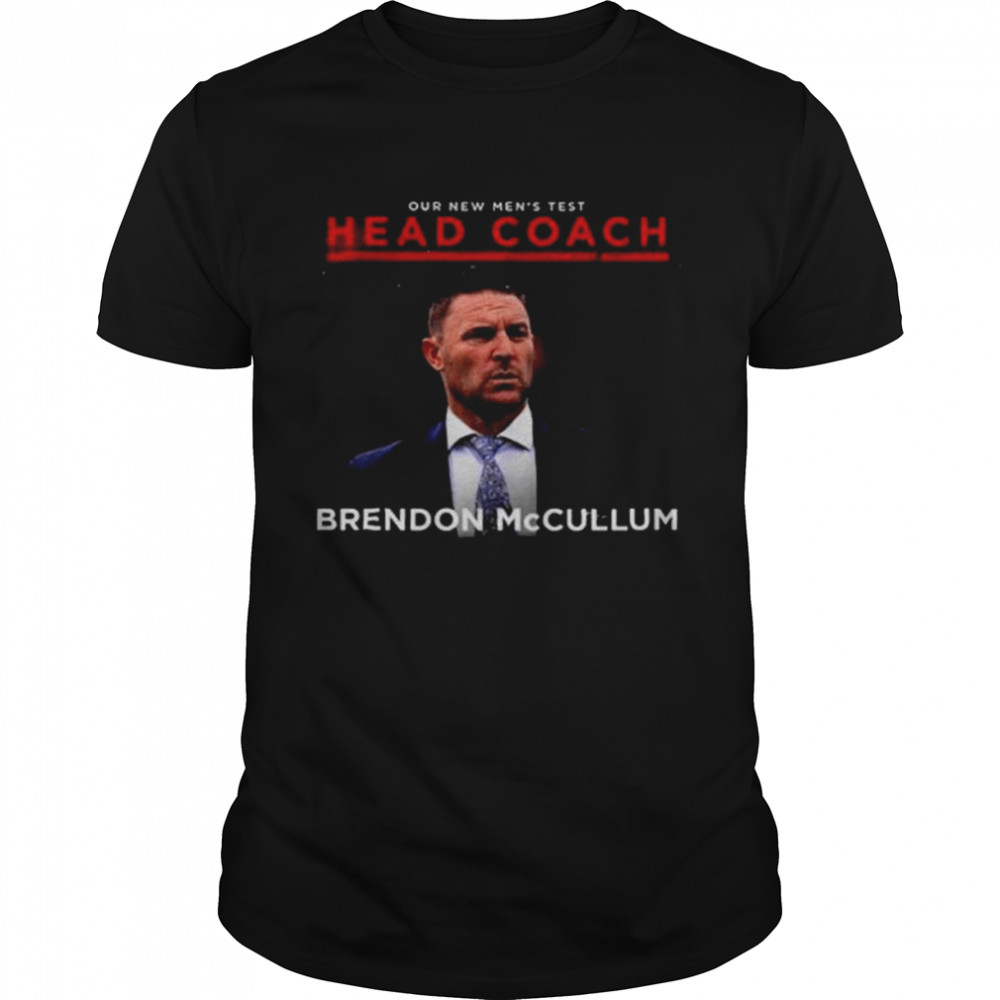 Welcome head coach brendon mccullum england cricket shirt