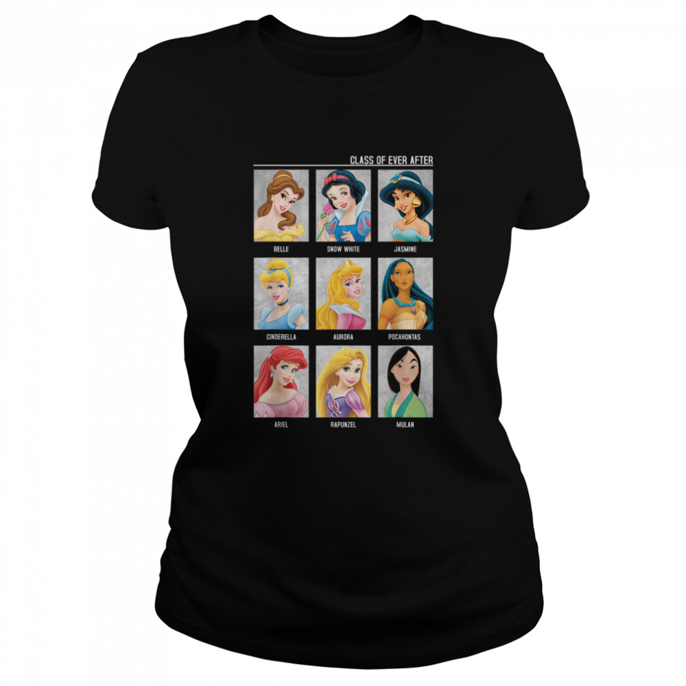 Disney Princesses Class Of Ever After Color Graphic T Shirt T Shirt Trend T Shirt Store Online