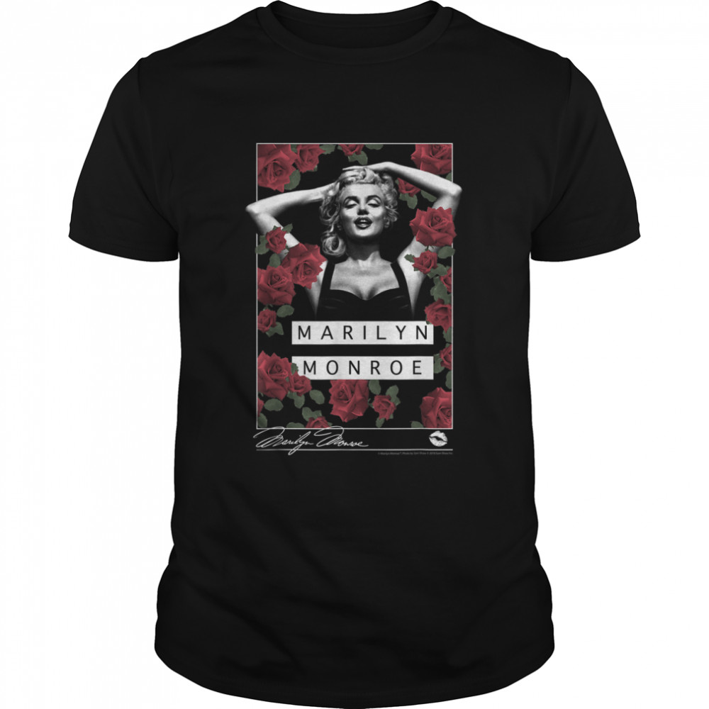 Marilyn Monroe rose garden silhouette T-Shirt