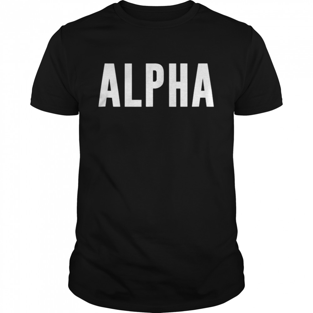 Alpha Tank ShirtTopShirt Shirt