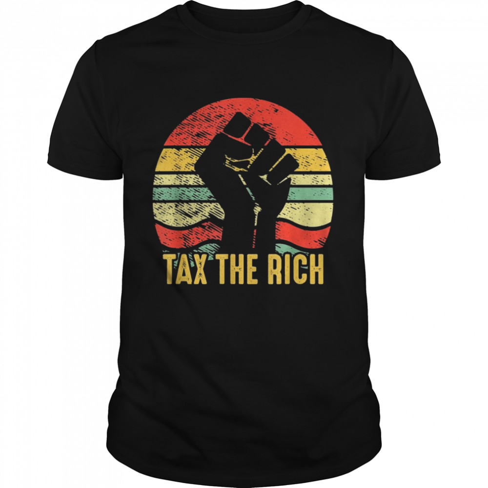 AOC Tax The Rich Retro Vintage AntiCapitalist PoliticalShirt Shirt