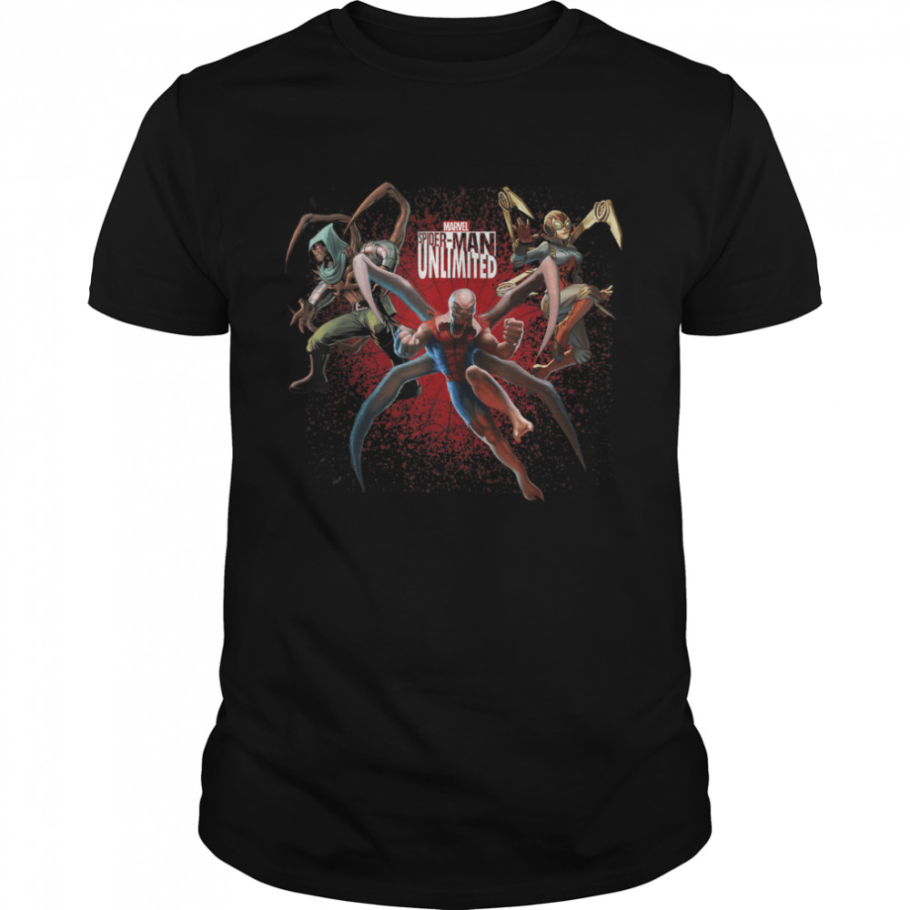 Marvel Spider-Man Unlimited Showdown Splat Graphic T- Classic Men's T-shirt