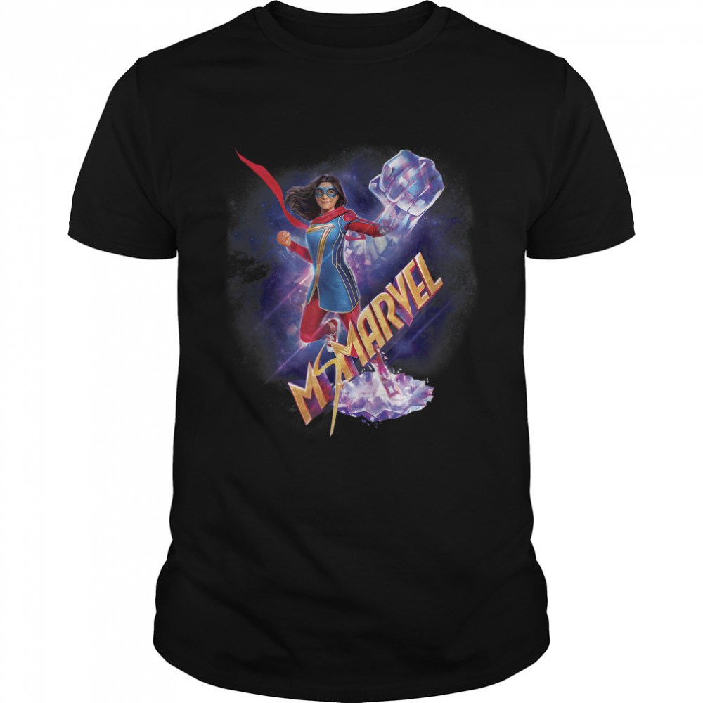 Ms. Marvel Crystal Big Fist Poster T-Shirt