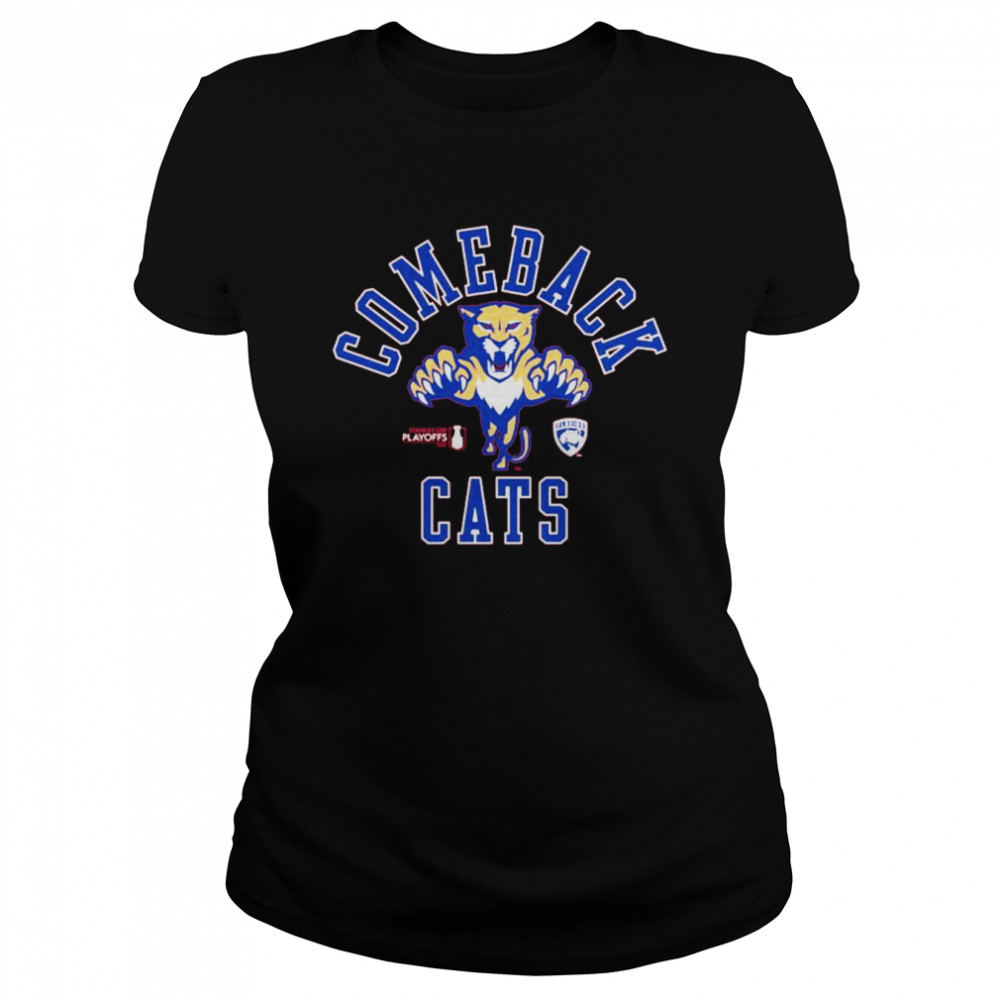 florida Panthers 2022 Stanley Cup Playoffs comeback cats shirt Classic Women's T-shirt