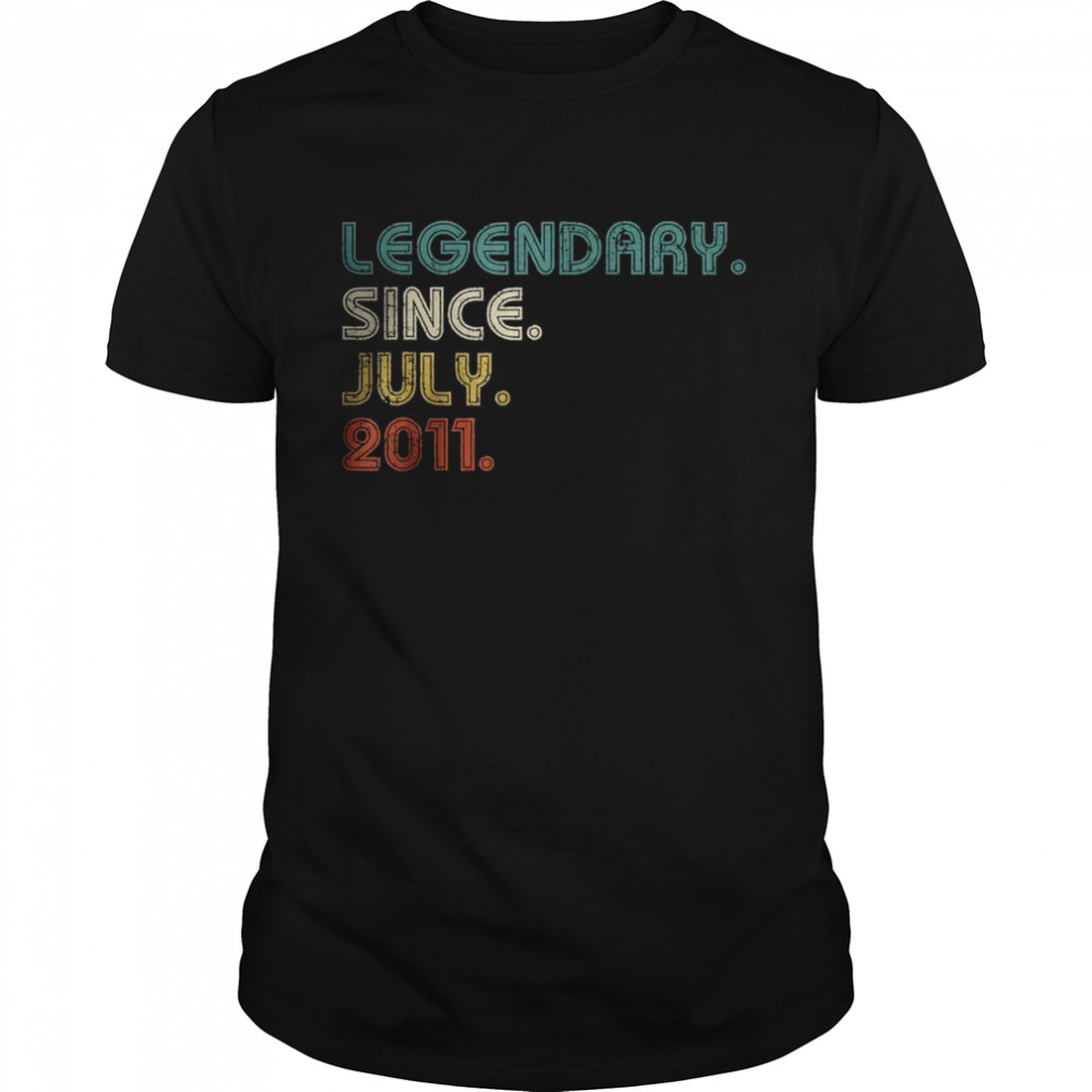 Legend Since July 2011 11th Birthday T-Shirt