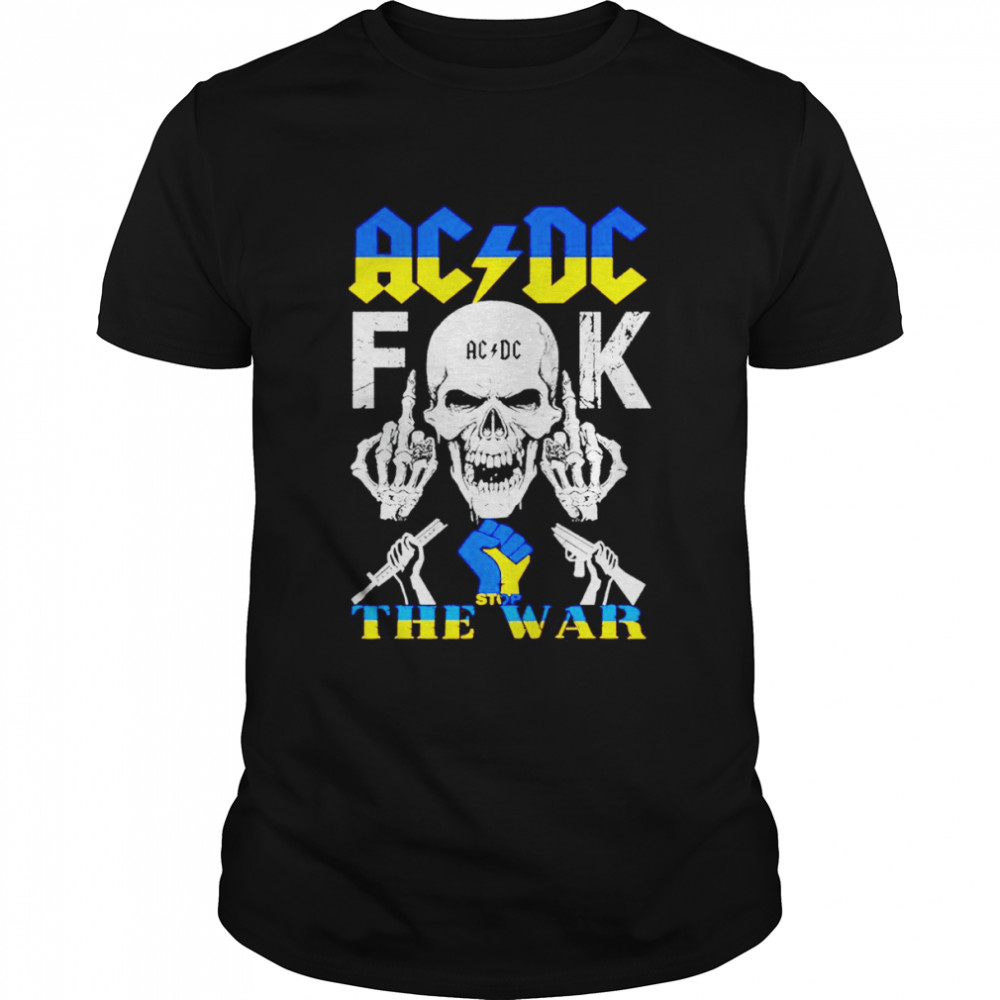 ACDC fuck stop the war shirt Classic Men's T-shirt