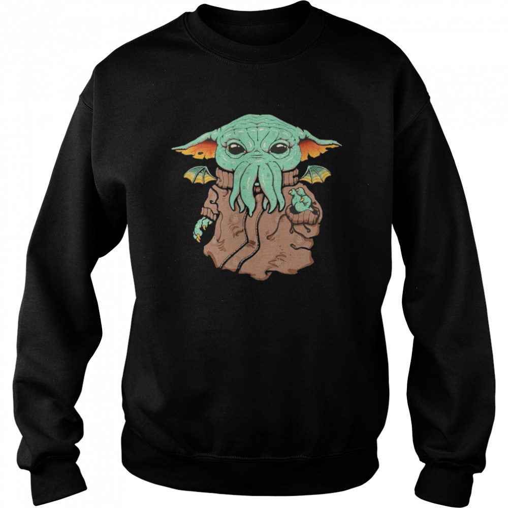 Baby Yoda X Cthulhu Star Wars shirt Unisex Sweatshirt