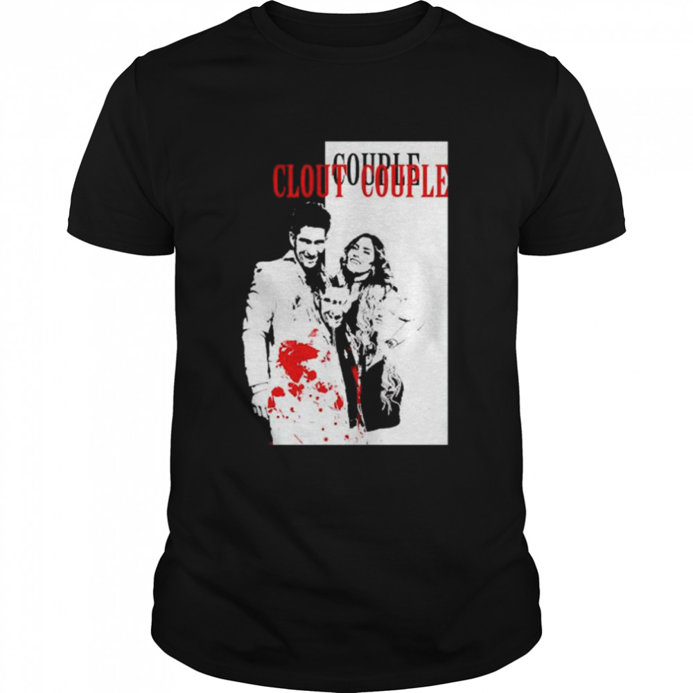 clout Couple red and white shirt Classic Men's T-shirt