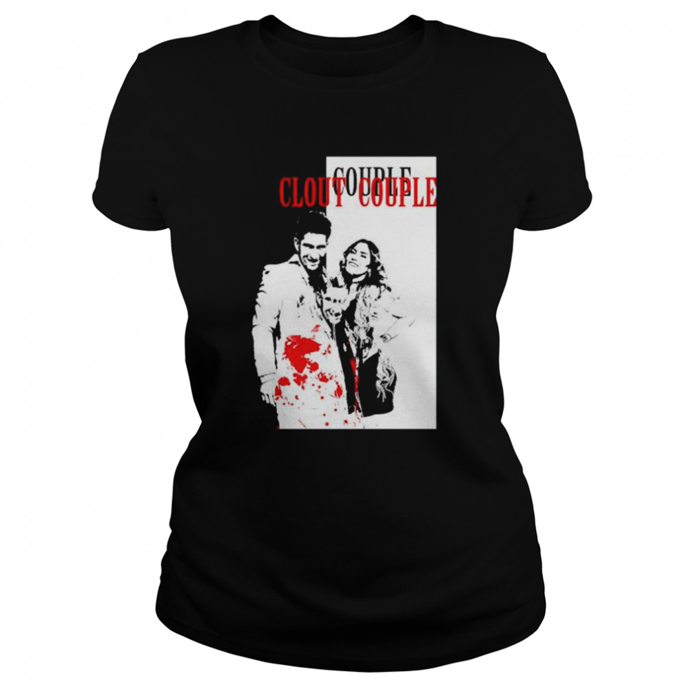 clout Couple red and white shirt Classic Women's T-shirt