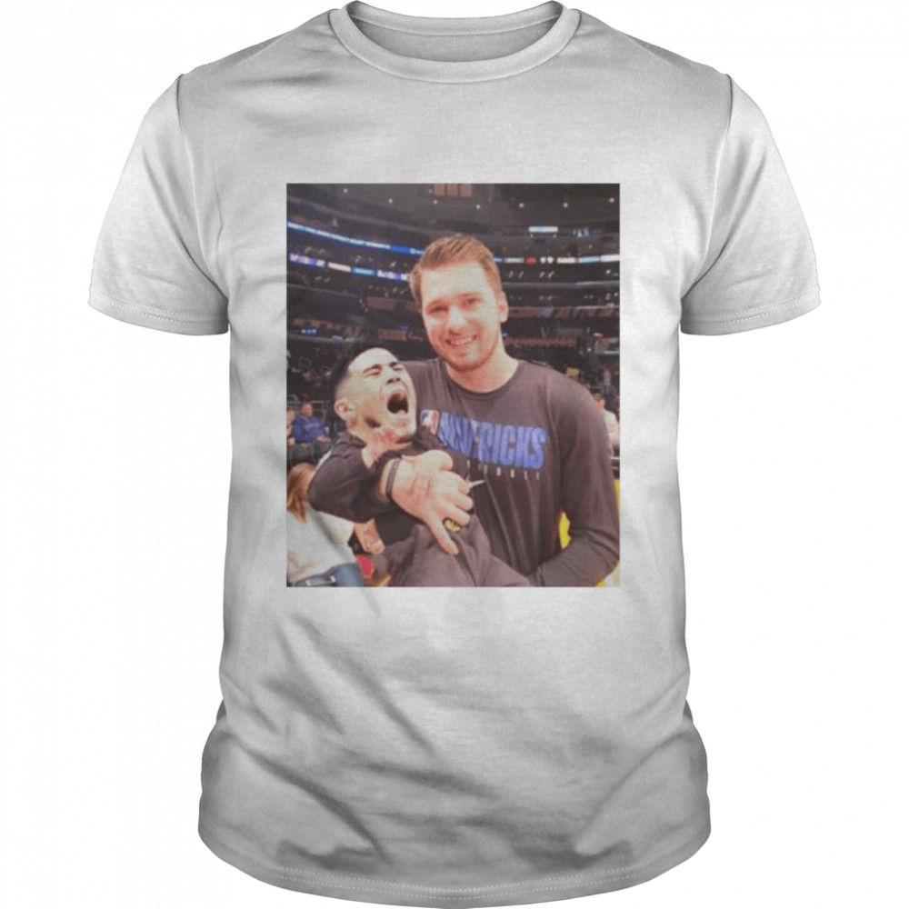 Luka Doncic Carrying Devin Booker Crying Baby  Classic Men's T-shirt