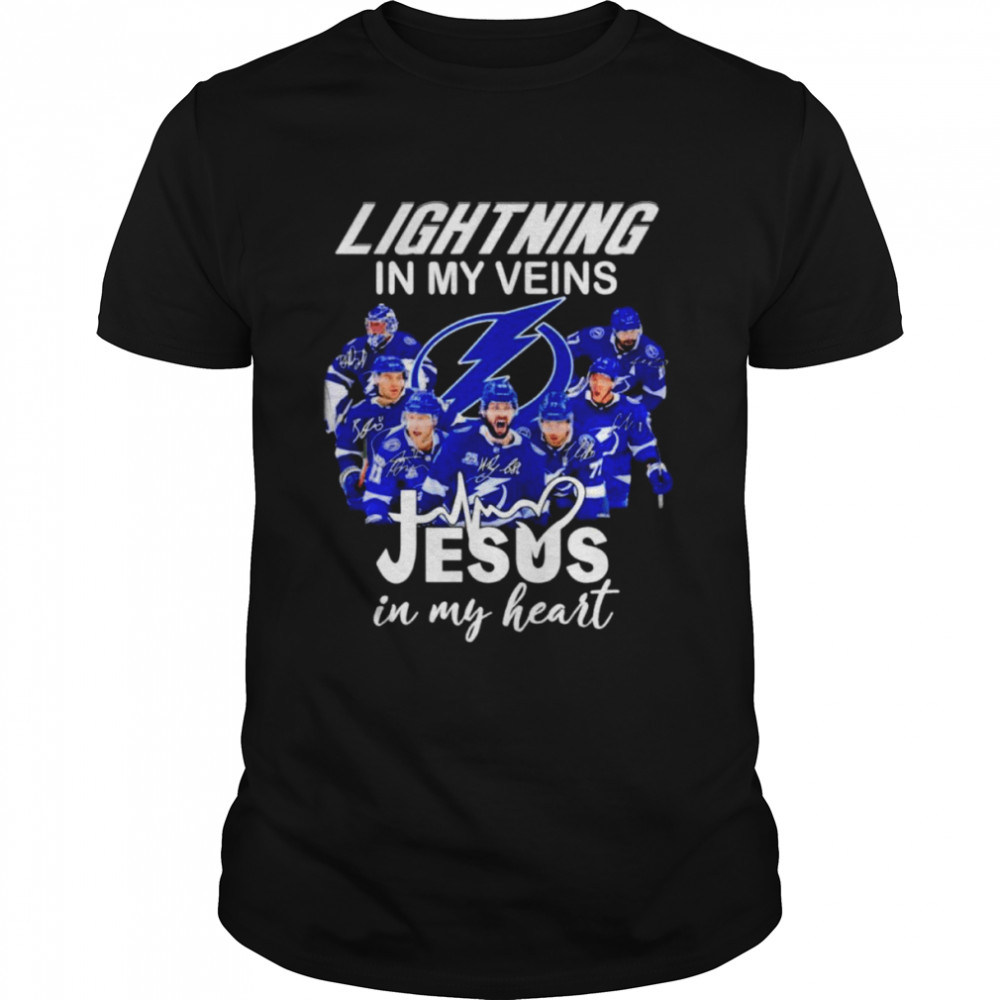 Tampa Bay Lightning In My Venus Jesus In My Heart Signatures  Classic Men's T-shirt