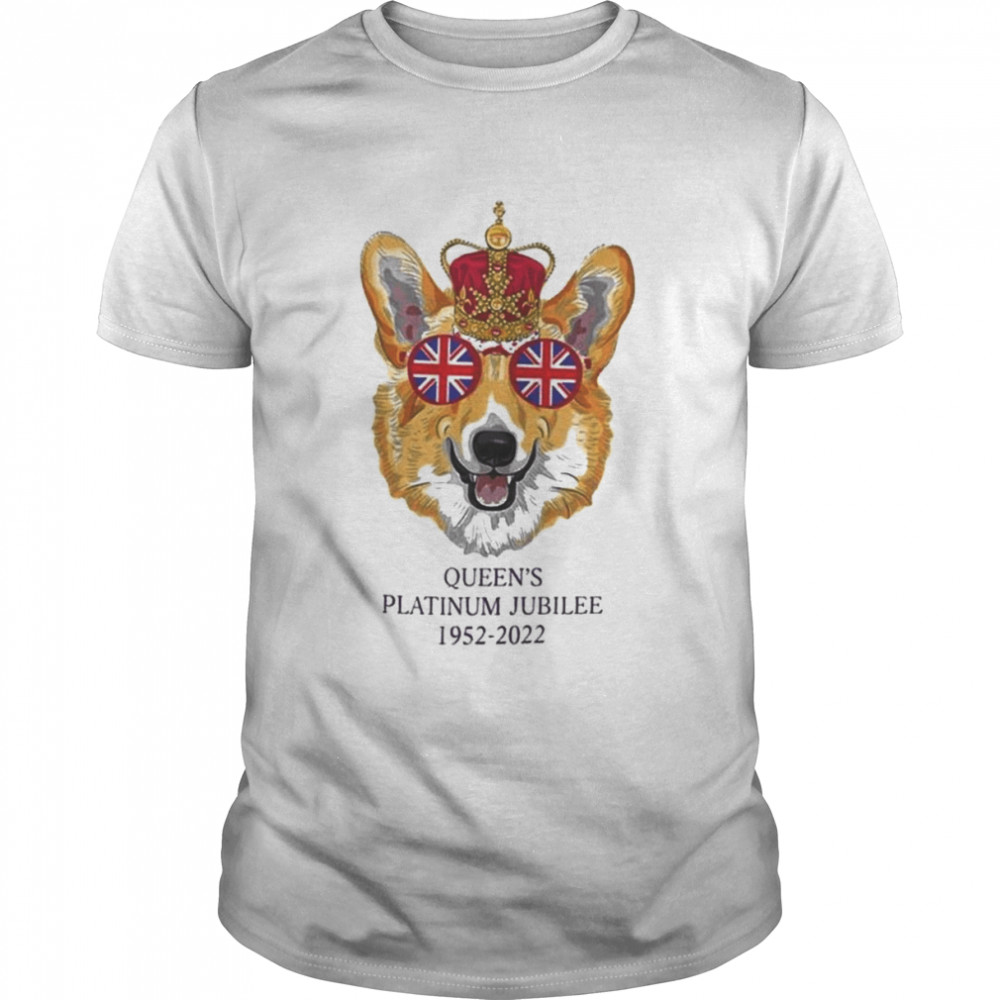 The Queen’s Platinum Jubilee 1952-2022 Corgi Union Jack T- Classic Men's T-shirt