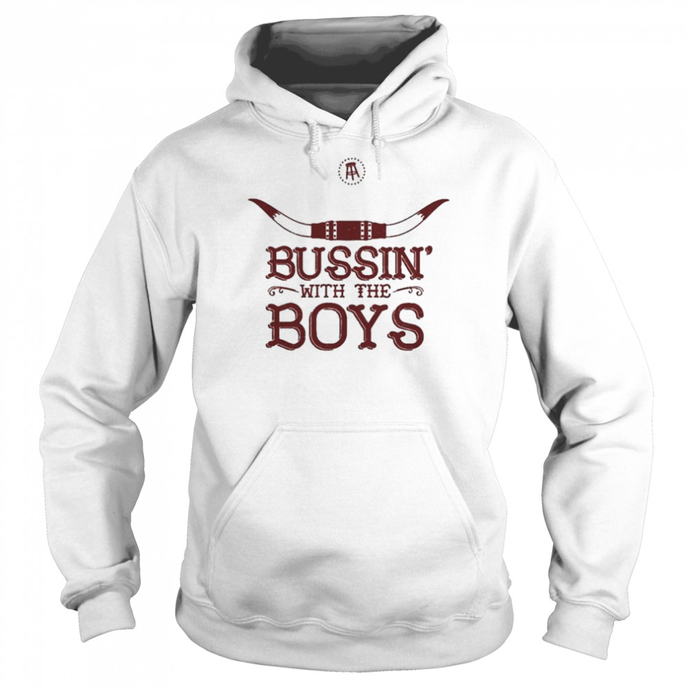 Bussin With The Boys Logo Pocket T- Unisex Hoodie