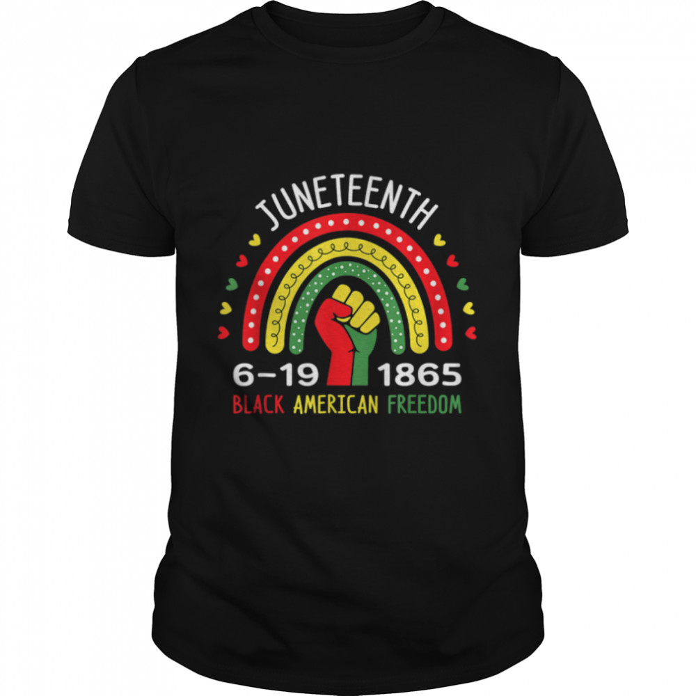 Juneteenth Celebrating Black America Freedom 1865 Rainbow T- B0B2D19839 Classic Men's T-shirt