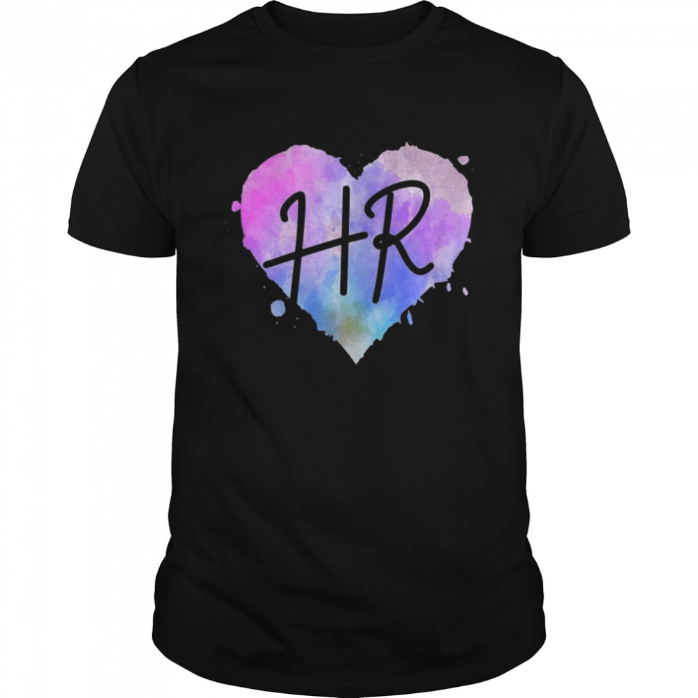 Watercolor HR Heart, Human Resources  Classic Men's T-shirt