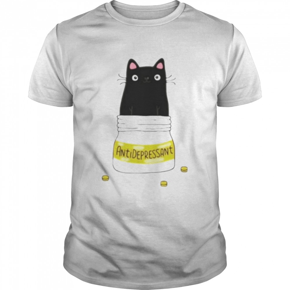 Antidepressant Cat  Classic Men's T-shirt