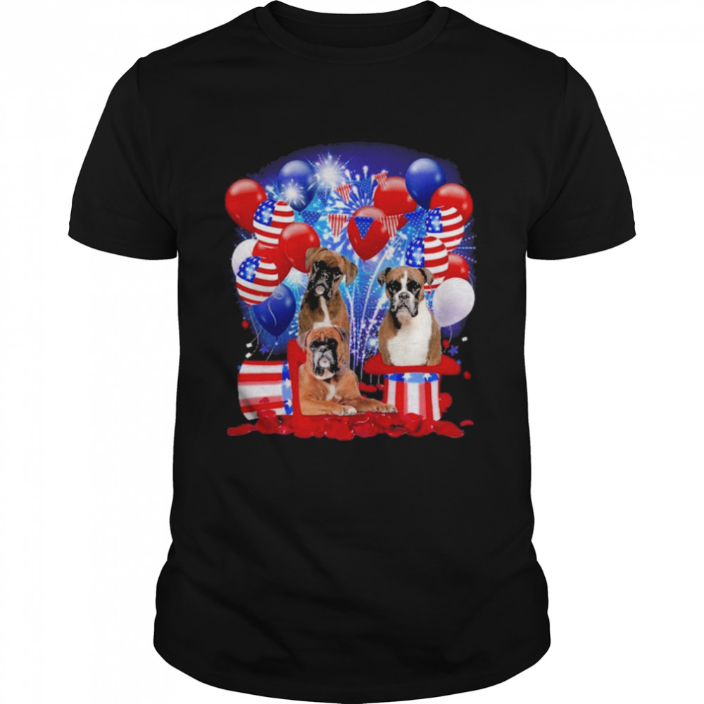 Boxer Balloons Fireworks Shirt