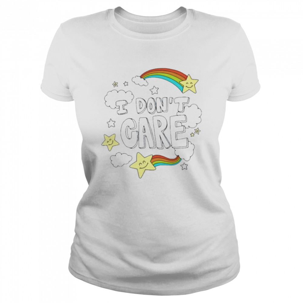 I Don’t Care Rainbow  Classic Women's T-shirt