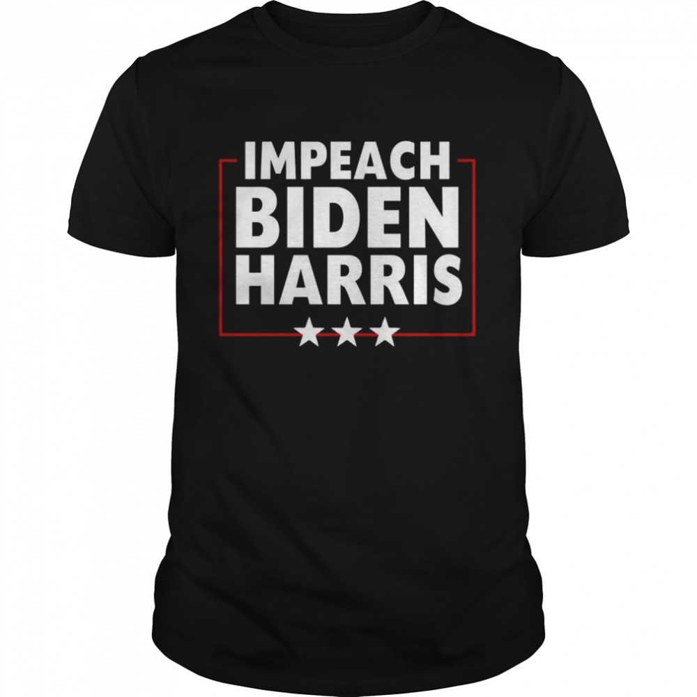 Impeach 46 Biden Harris Republican Conservative AntiBiden  Classic Men's T-shirt