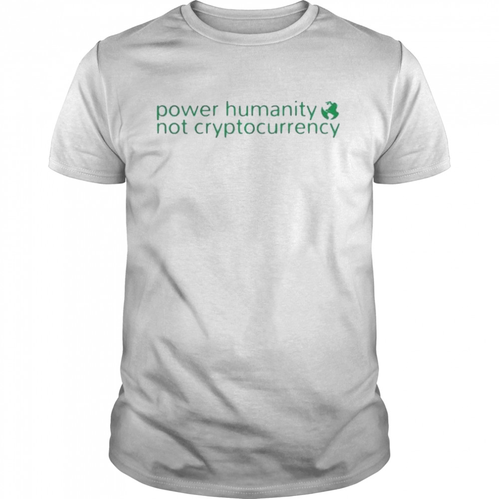 Power humanity not crypto currency shirt Classic Men's T-shirt