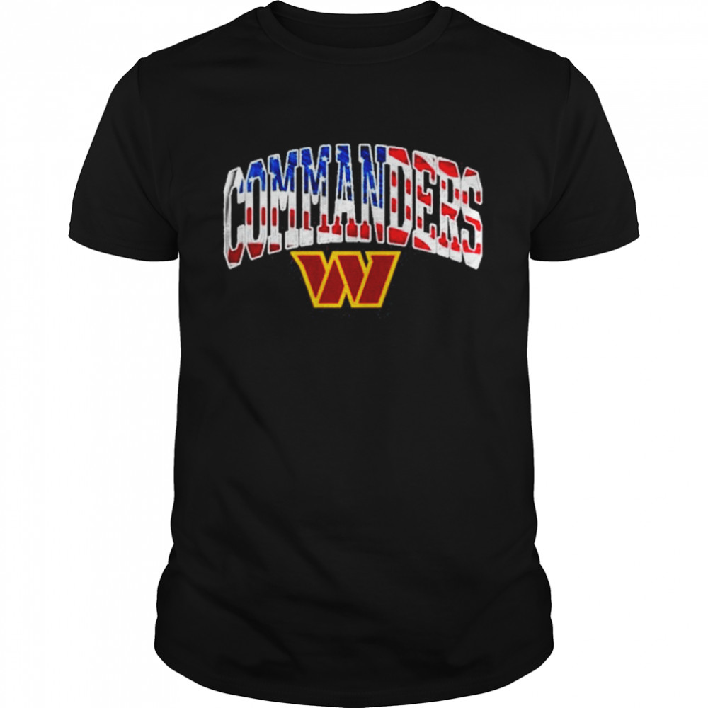Washington Commanders Logo Team Banner Wave T-Shirt