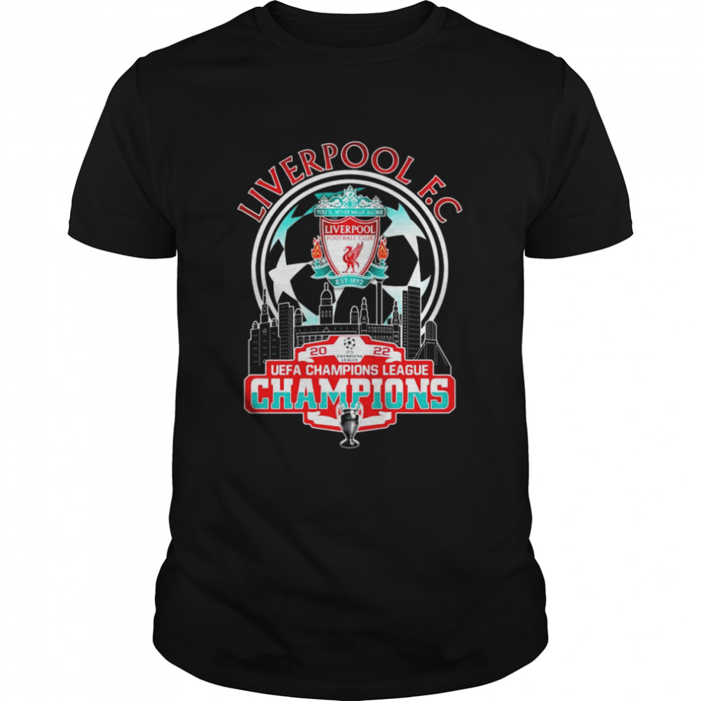 Liverpool F.C 2022 UEFA Champions League Champions Liverpool City  Classic Men's T-shirt