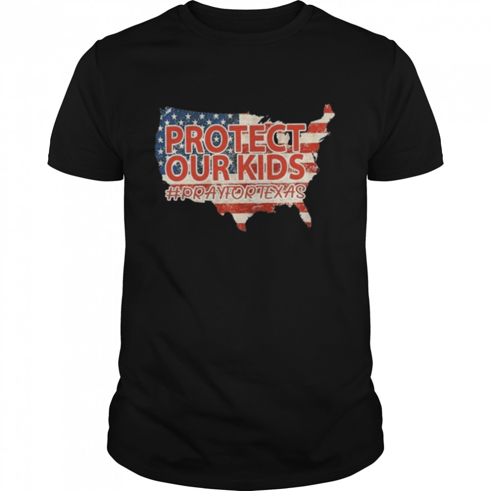 Protect our kids pray for Texas shirt Classic Men's T-shirt