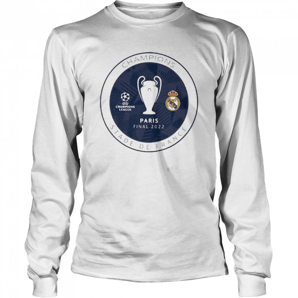 Real Madrid Champions Stade De France Final Paris T-shirt Long Sleeved T-shirt