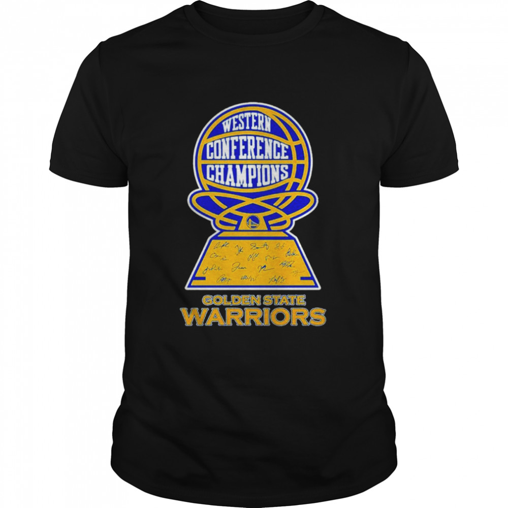 Western Conference Champions Golden State Warrirors signatures shirt Classic Men's T-shirt