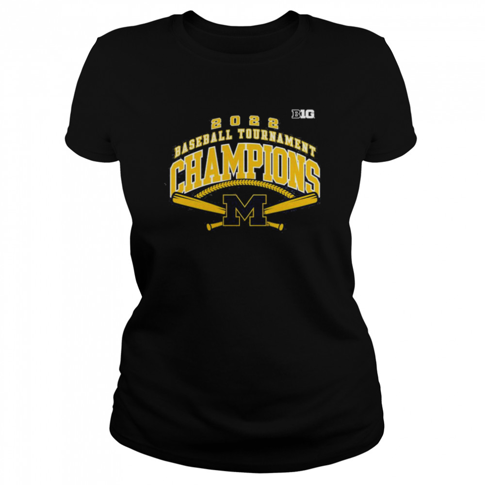 Michigan Wolverines 2022 Big 10 Baseball Champions  Classic Women's T-shirt
