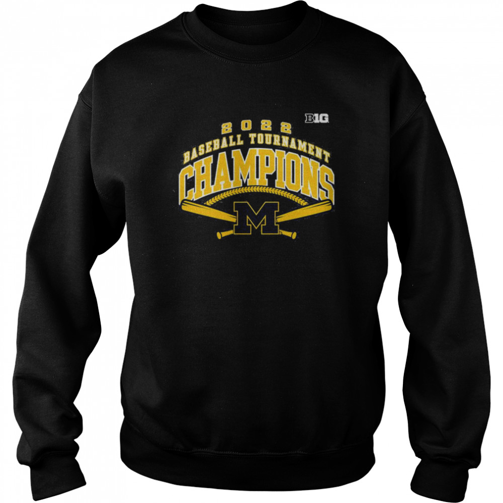 Michigan Wolverines 2022 Big 10 Baseball Champions  Unisex Sweatshirt