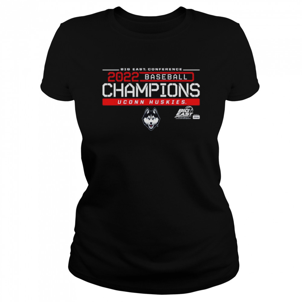 UConn Huskies Baseball 2022 Big East Conference Champions  Classic Women's T-shirt
