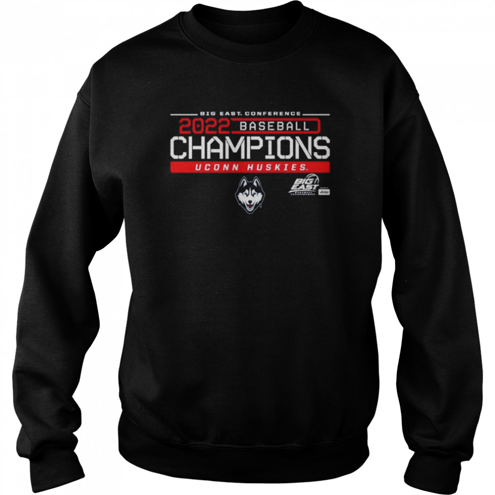 UConn Huskies Baseball 2022 Big East Conference Champions  Unisex Sweatshirt