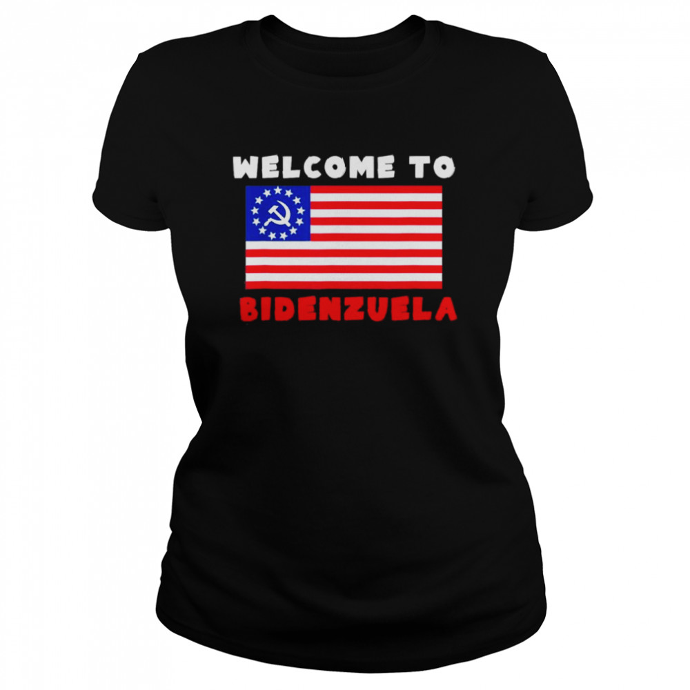 Welcome To Bidenzuela American flag shirt Classic Women's T-shirt